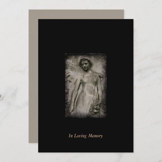In Memory Funeral Memorial Notice Aankondiging (Voorkant / Achterkant)
