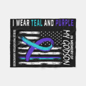 In Memory Godson Suicide Awareness Prevention Amer Fleece Deken (Voorkant (Horizontaal))