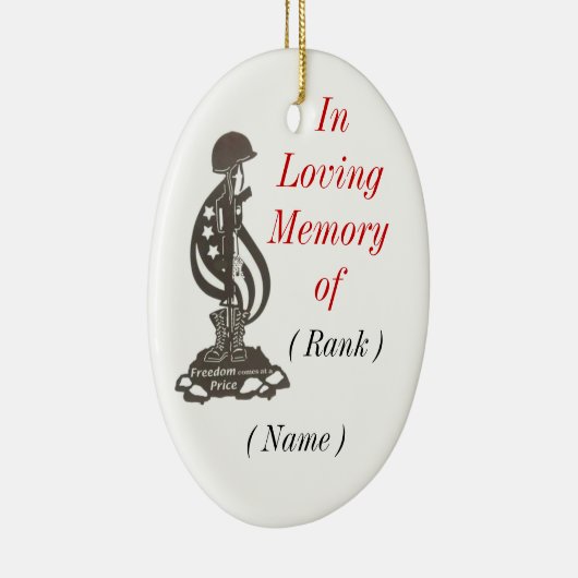 In Memory Kerstversiering Keramisch Ornament (Rechts)