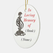 In Memory Kerstversiering Keramisch Ornament (Links)
