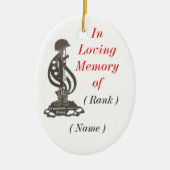 In Memory Kerstversiering Keramisch Ornament (Voorkant)