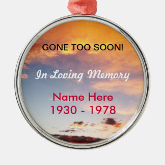 In Memory Kerstversiering Metalen Ornament