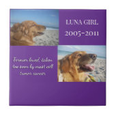 In Memory, Love Remains Tegeltje (Voorkant)