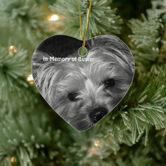 In Memory of  Beloved Pet Dog Keramisch Ornament (Boom)