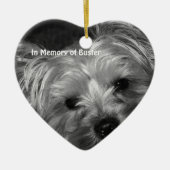 In Memory of  Beloved Pet Dog Keramisch Ornament (Voorkant)