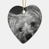In Memory of  Beloved Pet Dog Keramisch Ornament (Links)