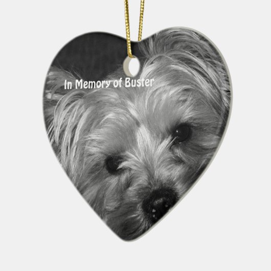 In Memory of  Beloved Pet Dog Keramisch Ornament (Links)