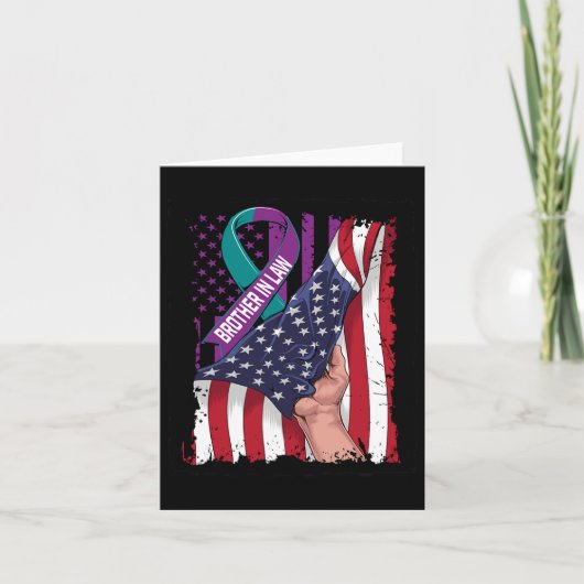 In Memory of Brother in Law Zelfmoordbewustzijn Ve Kaart (Voorkant)