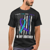 In Memory Of Brother Suicide Awareness Flag Graphi T-shirt (Voorkant)
