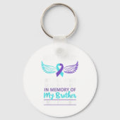 In Memory Of Brother Suicide Awareness Prevention  Sleutelhanger (Voorkant)