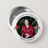 In Memory of | Cardinal Memorial Keepsake Ronde Button 7,6 Cm (Voorkant /achterkant)