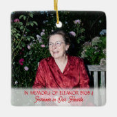 In Memory of | Cardinal Poem Memorial Keepsake Keramisch Ornament (Voorkant)