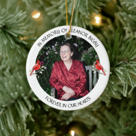 In Memory of | Cardinal Poem Memorial Keepsake Keramisch Ornament