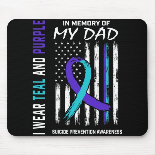 In Memory Of Dad Suicide Awareness Prevention Amer Muismat (Voorkant)