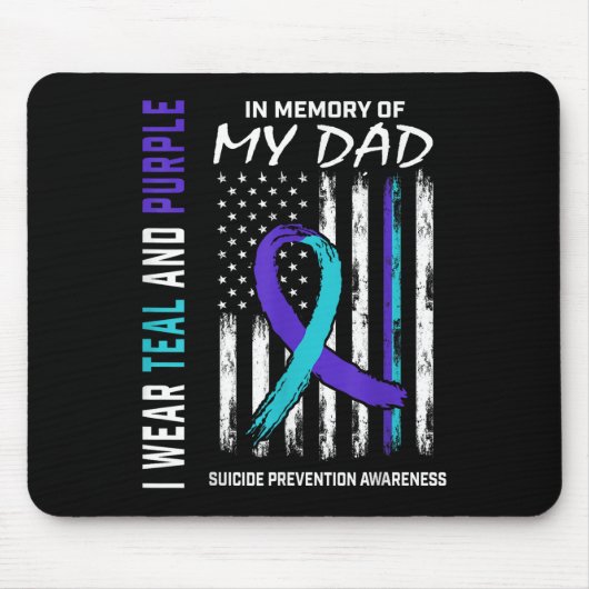 In Memory Of Dad Suicide Awareness Prevention Amer Muismat (Voorkant)