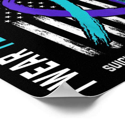 In Memory Of Dad Suicide Awareness Prevention Amer Poster (Hoek)