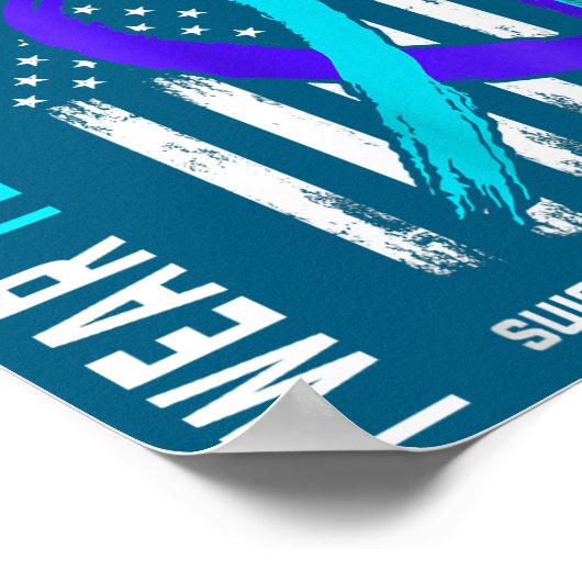 In Memory Of Dad Suicide Prevention Awareness Amer Poster (Hoek)