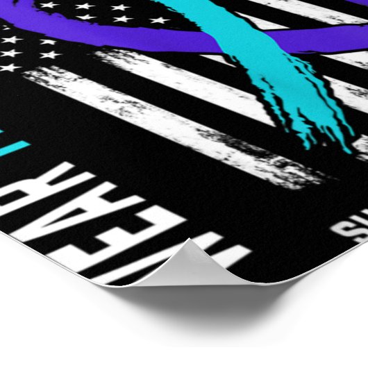 In Memory Of Dad Suicide Prevention Awareness Amer Poster (Hoek)