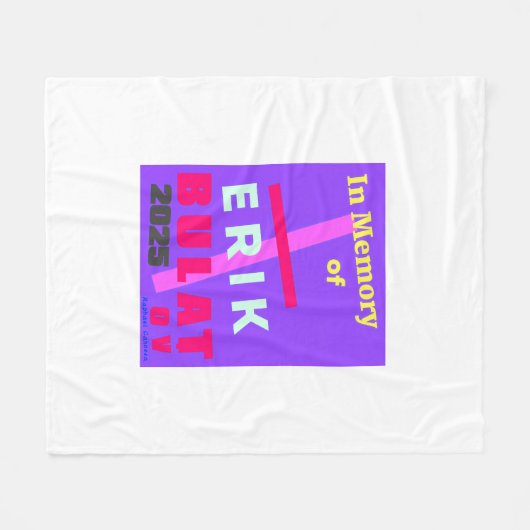 In Memory of Erik Bulatov Fleece Deken (Voorkant (Horizontaal))