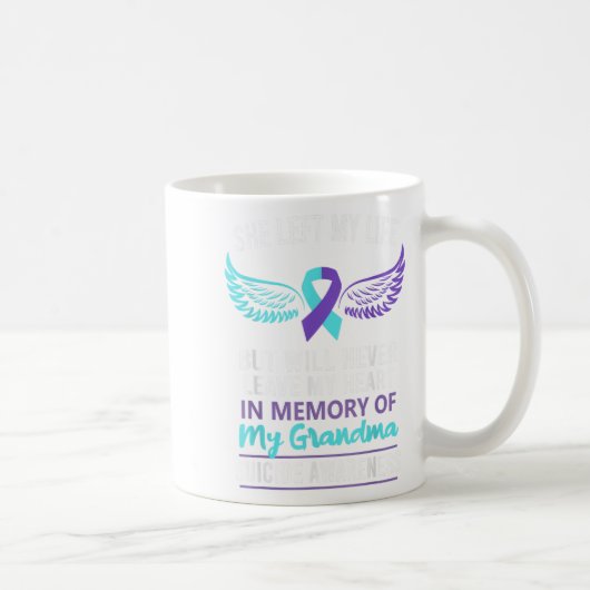 In Memory Of Grandma Suicide Awareness Prevention Koffiemok (Rechts)