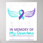 In Memory Of Grandma Suicide Awareness Prevention  Poster (Voorkant)