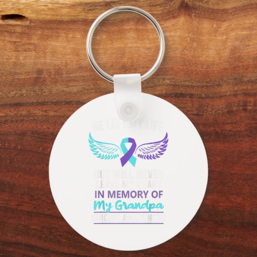 In Memory Of Grandpa Suicide Awareness Prevention Sleutelhanger (Voorkant)