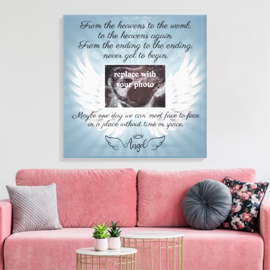In Memory of loss baby Canvas Afdruk (Insitu (Woonkamer))