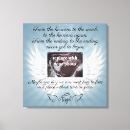 In Memory of loss baby Canvas Afdruk