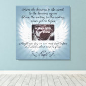 In Memory of loss baby Canvas Afdruk (Insitu (Houten vloer))