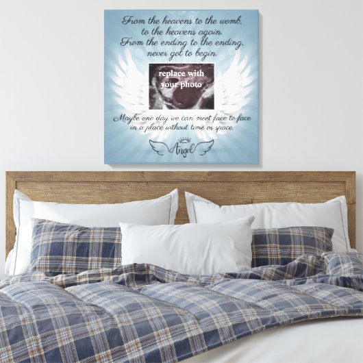 In Memory of loss baby Canvas Afdruk (Insitu (Slaapkamer))