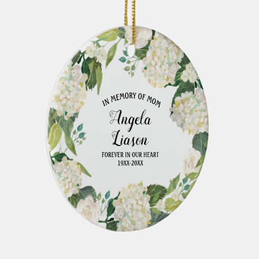 In Memory of Mam Kerstversiering Keramisch Ornament (Rechts)