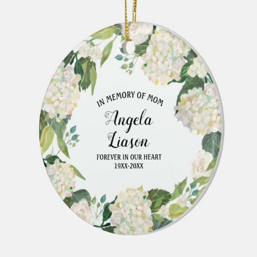 In Memory of Mam Kerstversiering Keramisch Ornament (Links)