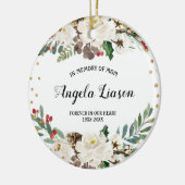 In Memory of Mam Kerstversiering Keramisch Ornament (Links)