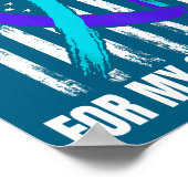 In Memory Of My Grandson Suicide Awareness Flag Ba Poster (Hoek)