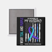 In Memory Of My Husband Suicide Awareness Preventi Magneet (Voorkant / Achterkant)