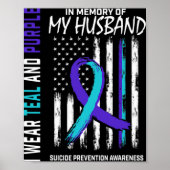 In Memory Of My Husband Suicide Awareness Preventi Poster (Voorkant)