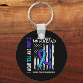 In Memory Of My Husband Suicide Awareness Preventi Sleutelhanger (Voorkant)
