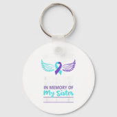 In Memory Of Sister Suicide Awareness Prevention Sleutelhanger (Voorkant)