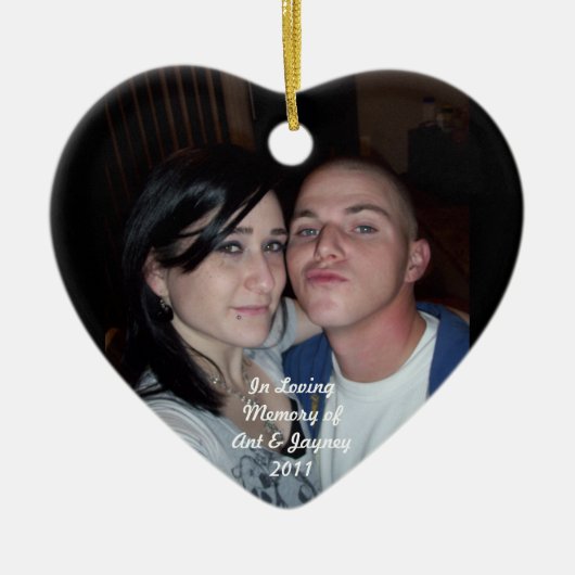 In Memory of the Anthony & Jayney Watson Ornament (Voorkant)