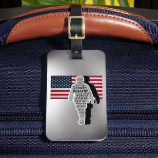 In Memory of Veterans Luggage Tag Bagagelabel