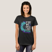 In Memory Suicide Awareness, Prevention Sunflower T-shirt (Voorkant volledig)