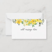 In Memory Sympathie Memorial Angel bloemistenkaart Notitiekaartje (Achterkant)