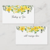 In Memory Sympathie Memorial Angel bloemistenkaart Notitiekaartje (Voorkant / Achterkant)