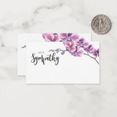 In Memory Sympathie Memorial Angel bloemistenkaart Notitiekaartje (Voorkant / Achterkant in situ)