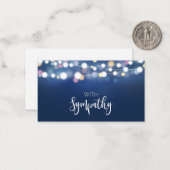 In Memory Sympathie Memorial Angel bloemistenkaart Notitiekaartje (Voorkant / Achterkant in situ)