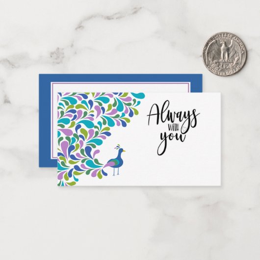 In Memory Sympathie Memorial Angel bloemistenkaart Notitiekaartje (Voorkant / Achterkant in situ)