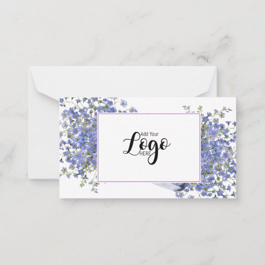 In Memory Sympathie Memorial Angel bloemistenkaart Notitiekaartje (Achterkant)