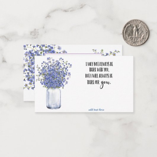 In Memory Sympathie Memorial Angel bloemistenkaart Notitiekaartje (Voorkant / Achterkant in situ)