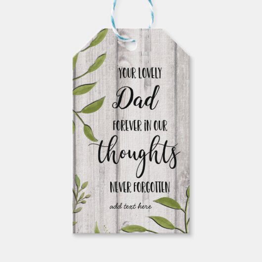 In Memory Sympathy Memorial Angel keepomwille gift Cadeaulabel (Voorkant)