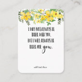 In Memory Sympathy Memorial Angel keepomwille gift Visitekaartje (Voorkant)